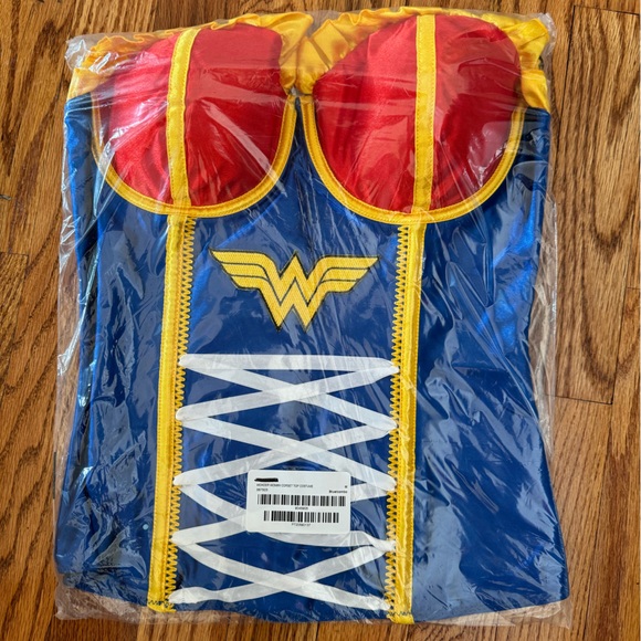 Supergirl corset top - blue/red - Picture 5 of 6